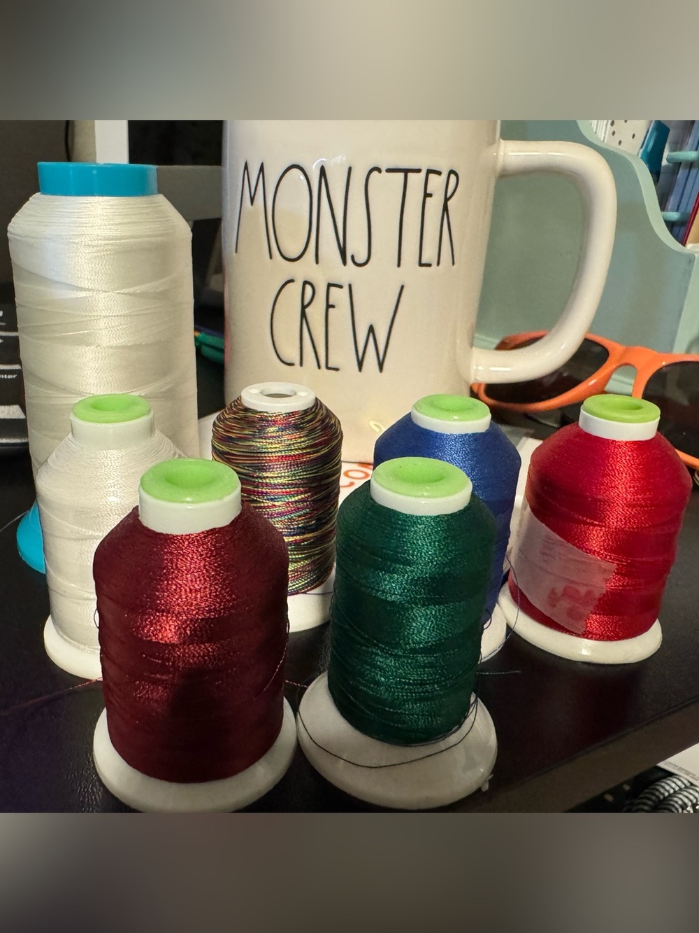 Machine embroidery floss bundle